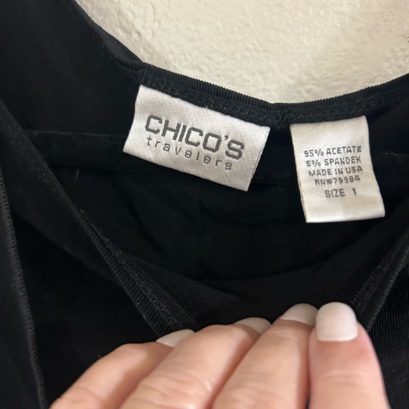 Chicos travellers black size 1 top - Picture 3 of 4